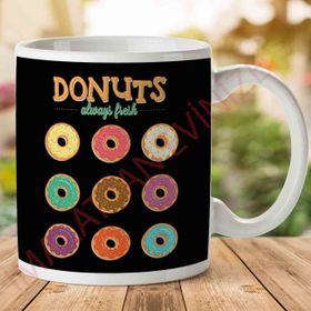 Donuts Always Fresh Baskılı Kupa