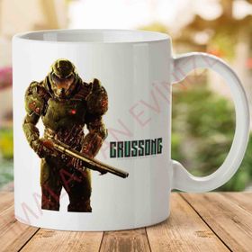 Doom Transparent Baskılı Kupa Bardak