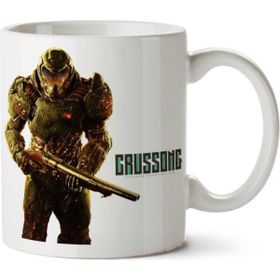 Doom Transparent Baskılı Kupa Bardak