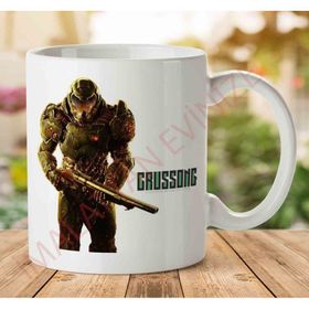 Doom Transparent Baskılı Kupa Bardak