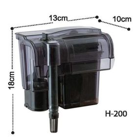 Dophin H-200 250 L/h Askılı Akvaryum İç Şelale Filtre