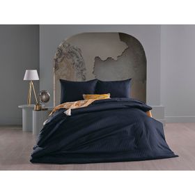 Doqu Home Artline Saten Siyah Çift Kişilik 200x220 cm Nevresim Takımı