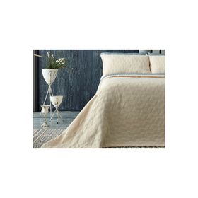 Doqu Home Arya Tek Kişilik Krem Yatak Örtüsü