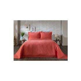 Doqu Home Beste Nar Çiçeği Çift Kişilik Yatak Örtüsü