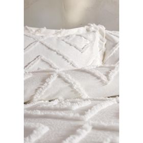 Doqu Home Bohera Tek Kişilik Ekru Yatak Örtüsü