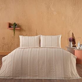 Doqu Home Calista Bej Çift Kişilik Pike Set