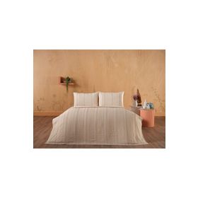 Doqu Home Calista Bej Çift Kişilik Pike Set