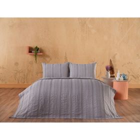 Doqu Home Calista Gri Çift Kişilik Pike Set