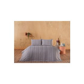 Doqu Home Calista Gri Çift Kişilik Pike Set