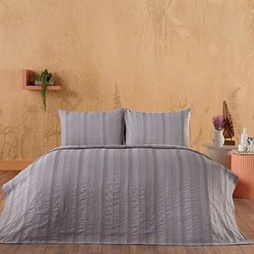 Doqu Home Calista Gri Çift Kişilik Pike Set