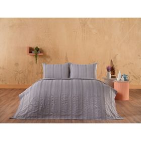 Doqu Home Calista Gri Çift Kişilik Pike Set