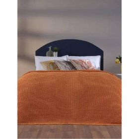 Doqu Home Clara Waffle Turuncu Çift Kişilik Pike Seti