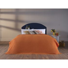 Doqu Home Clara Waffle Turuncu Çift Kişilik Pike Seti