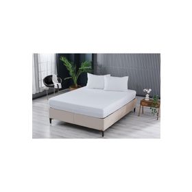 Doqu Home Colourful Fitted Tek Kişilik Beyaz Çarşaf