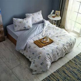 Doqu Home Flourish Easy Cotton Çift Kişilik Krem 200x220 cm Nevresim Takımı