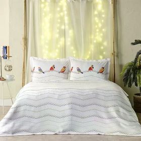 Doqu Home Lara Monet Tek Kişilik Beyaz Pike Takımı