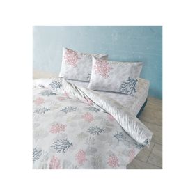 Doqu Home Marina Çift Kişilik Beyaz Nevresim Takımı
