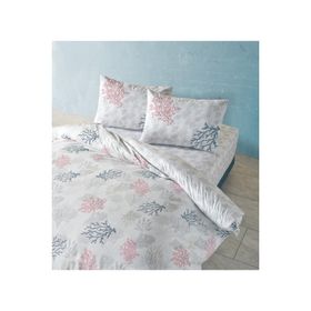 Doqu Home Marina Çift Kişilik Beyaz Nevresim Takımı