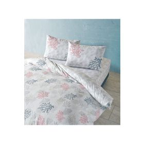 Doqu Home Marina Çift Kişilik Beyaz Nevresim Takımı