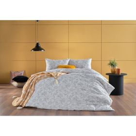 Doqu Home Mella Saten Beyaz Çift Kişilik Nevresim Takımı