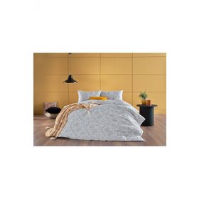 Doqu Home Mella Saten Beyaz Çift Kişilik Nevresim Takımı