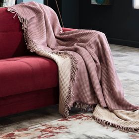 Doqu Home Mürdüm Skoç Çift Kişilik Battaniye