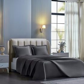 Doqu Home Napoli Çift Kişilik Antrasit Yatak Örtüsü
