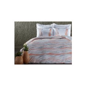 Doqu Home Polycotton Pamuklu Lidya Çift Kişilik Turuncu Nevresim Takımı