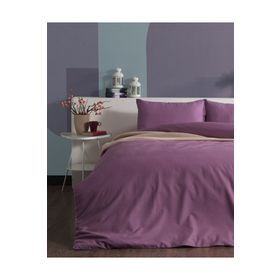 Doqu Home Pure Line Çift Kişilik Gül Kurusu Nevresim Takımı