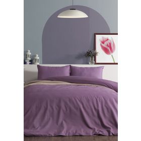 Doqu Home Pure Line Çift Kişilik Gül Kurusu Nevresim Takımı