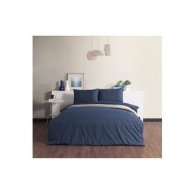 Doqu Home Pure Line Çift Kişilik Lacivert Nevresim Takımı