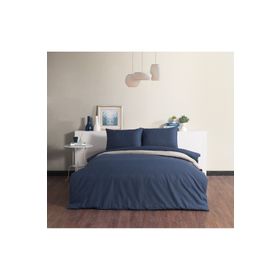 Doqu Home Pure Line Çift Kişilik Lacivert Nevresim Takımı