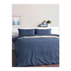 Doqu Home Pure Line Çift Kişilik Lacivert Nevresim Takımı