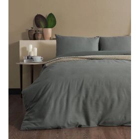Doqu Home Pure Line Çift Kişilik Yeşil 200x220 cm Nevresim Takımı