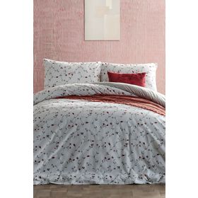 Doqu Home Ranforce Elegan Çift Kişilik Beyaz 200x220 cm Nevresim Takımı