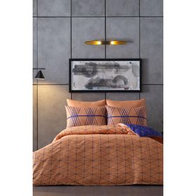 Doqu Home Ranforce Pamuk Fiore Tek Kişilik Turuncu Nevresim Takımı