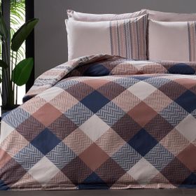Doqu Home Ranforce Pamuk Kreo Çift Kişilik Kahverengi Nevresim Takımı