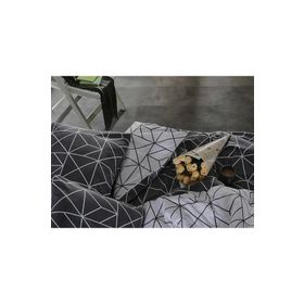 Doqu Home Ranforce Polka Çift Kişilik Antrasit 200x220 cm Nevresim Takımı