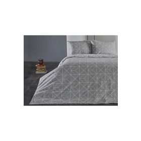 Doqu Home Ranforce Polka Çift Kişilik Gri Nevresim Takımı