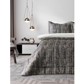 Doqu Home Talia Antrasit Çift Kişilik Yatak Örtüsü