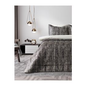 Doqu Home Talia Antrasit Çift Kişilik Yatak Örtüsü
