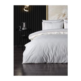 Doqu Home Zelda Nakışlı Bej Çift King Size 225x245 cm Nevresim Takımı