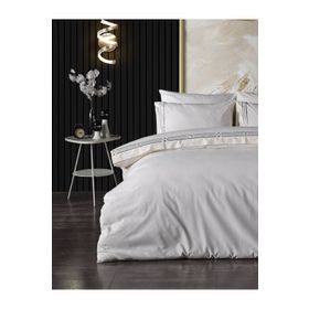 Doqu Home Zelda Nakışlı Çift King Size İndigo 225x245 cm Nevresim Takımı