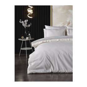 Doqu Home Zelda Nakışlı Çift King Size İndigo Nevresim Takımı
