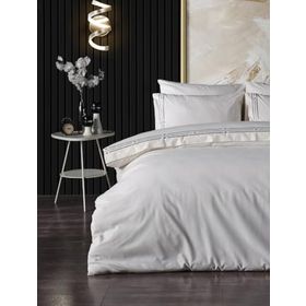 Doqu Home Zelda Nakışlı İndigo Çift Kişilik 200x220 cm Nevresim Takımı