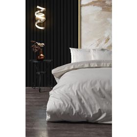 Doqu Home Zelda Nakışlı Pudra Çift King Size Nevresim Takımı