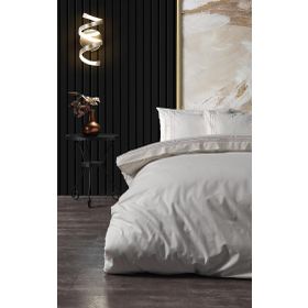 Doqu Home Zelda Nakışlı Pudra Çift Kişilik 200x220 cm Nevresim Takımı