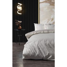 Doqu Home Zelda Nakışlı Pudra Çift Kişilik 200x220 cm Nevresim Takımı