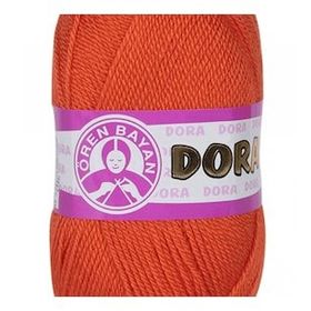 Dora 031 Turuncu 100 gr Dora El Örgü İpi Yünü