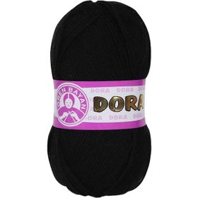 Dora 100 gr 999 Siyah El Örgü İpi Yünü